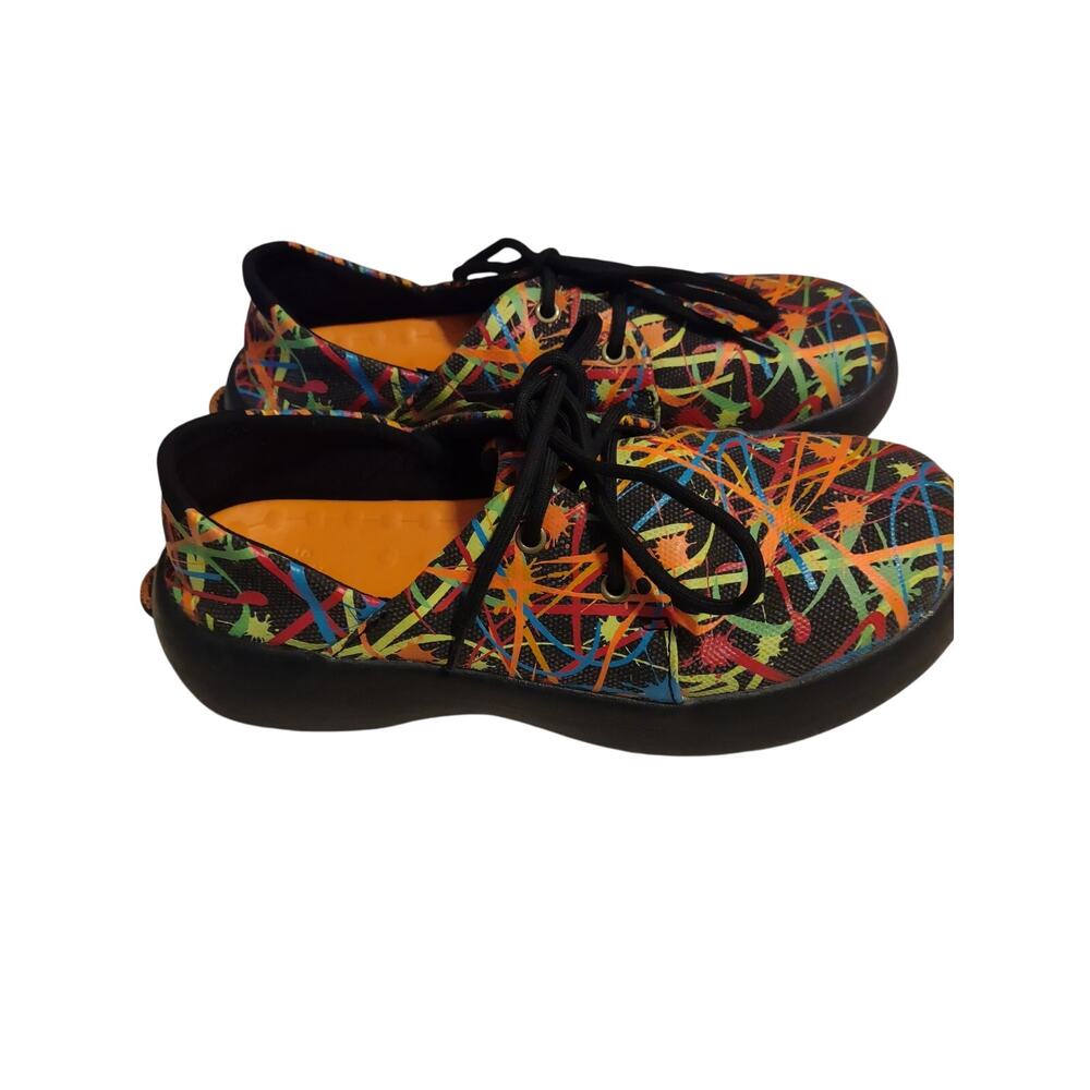 Soft Science Walking‎ Shoes Colorful Splatter 8 Casual